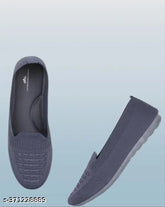 Grey mesh loafers, slip-on with textured pattern, kid-friendly material, versatile for all seasons