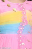 Embellished net maxi dress, 2-3 years girls party wear, Indian made