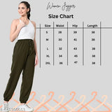 Heavy weight cotton winter jogger track pants, women's regular fit with 2 deep pockets - ideal for casual wear, India-made