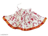 Tie-dye effect, soft cotton lehenga for girls (25in waist, 18-25in length), vibrant abstract print