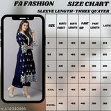 Embroidered viscose rayon kurta set with palazzos, S-XXXL sizes, Indian fashion