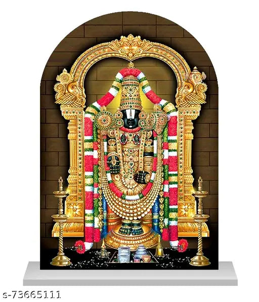 Tirupati Balaji acrylic idol - spiritual home decor gift, ideal for car or desk, Indian crafted religious sculpture