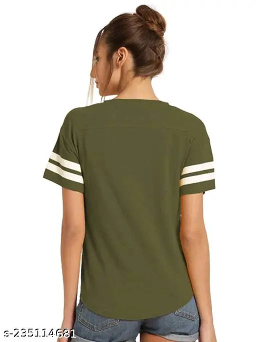 Maroon and olive green color block half sleeve tops, designer party wear for women and girls (set of 3), cotton blend fabric, short sleeves, solid pattern