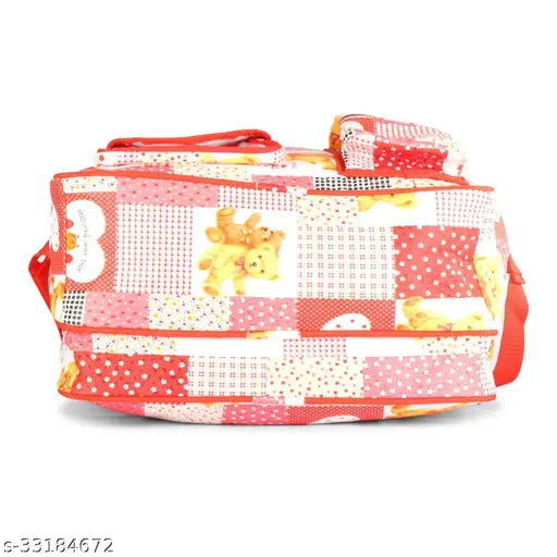 Red fabric Stylo Kids backpacks multipack. Waterproof baby bags for kids, ideal for mothers (India)