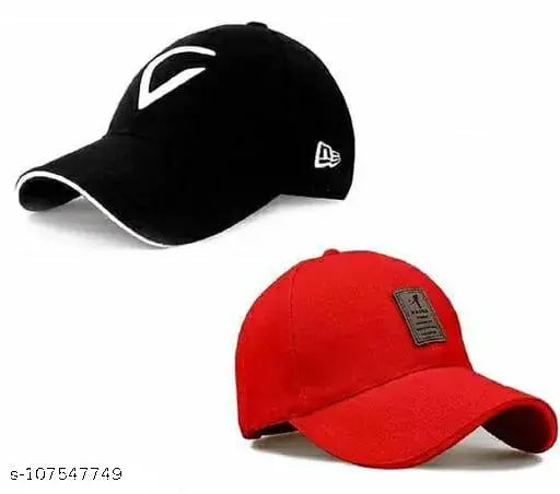 Trending Virat Kohli-style cotton baseball caps, 2-pack, Indian origin
