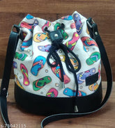 Durable graphic print canvas handbag, great for sports, gym, shopping, hiking, running, cycling with wet/dry compartments. Free size drawstring backpack with funky print for everyday use