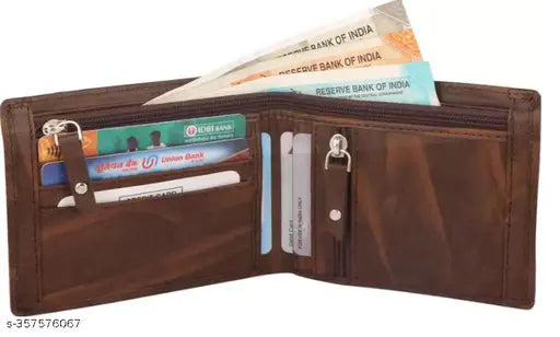Multicolor canvas and leather men's wallet, RFID protected purse with 5 card slots, coin pocket, hidden pockets, and stylish printed net design. Perfect for everyday carry and modern accessories