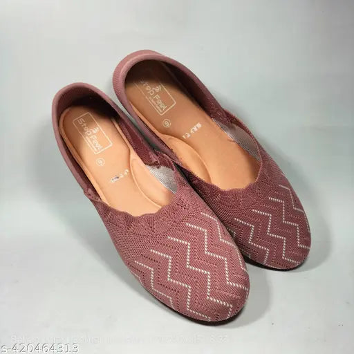 Peach mesh sole PVC slip-on Punjabi juti for women, size IND-7 (length 10.3 cm), Indian footwear