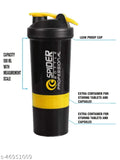 Yellow & Blue 500ml TRUE INDIAN gym shaker combo - BPA-free, safe, and eco-friendly