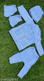 Modern wool sweater for boys, self-design in long sleeves, 0-3 Months size, India origin