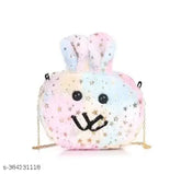 Floral net mini sling bag for kids, free size, India origin