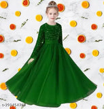 Pink net princess gown for kids aged 5-16, A.K. Enterprise 0, Indian origin