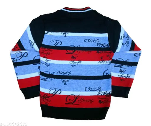 Wool fleece printed kids sweatshirt & pant set (pack of 2) - warm and cozy winter wear for baby boys