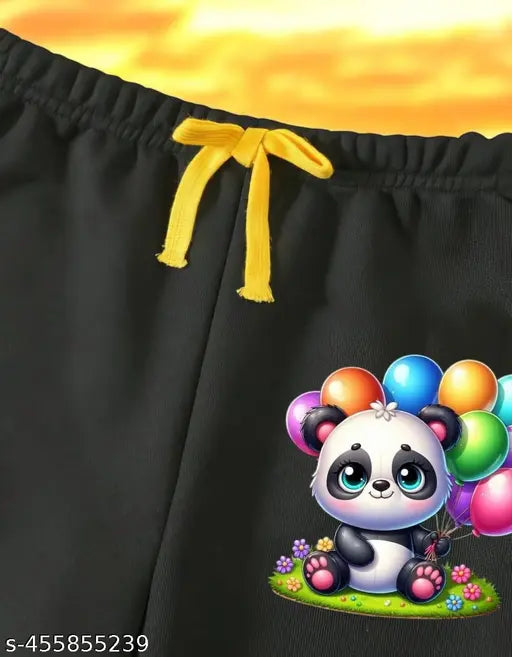 DULALI cotton blend hoodie-pyjama set for infant boys, Panda print, warm & cozy winter wear