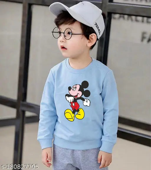Cotton Blend printed kids winter sweatshirt with long sleeves, perfect for every occasion