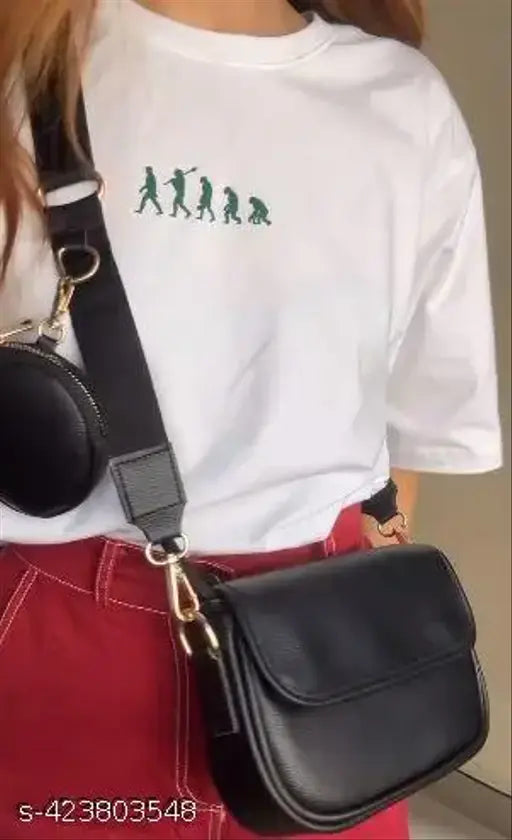 Synthetic slingbag for women, solid net pattern, free size (9in x 6in x 2in), elite versatile bag, made in India