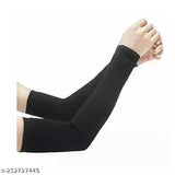 Cotton hand summer gloves for sunburn, heat, and pollution protection - pack of 3, free size, trendy mens and womens, solid color design from India