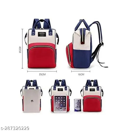 Waterproof diaper backpack by INSHA KIDS, free size polyester net maternity bag for nappies and essentials