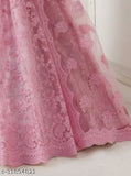 Embroidered net Alisha Sensational women's lehenga set, semi-stitched (42m waist, 48m length), featuring choli and dupatta
