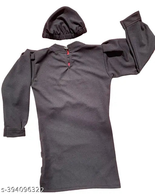 Nylon midi knee length bodycon dress in solid color, perfect for birthday parties or casual wear, soft fabric, made by Ary Kids Wear, India