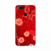 Redish butterfly and flower wallpaper mobile case cover - 100% new, lightweight, high-quality phone protector with perfectly shaped holes for easy access to buttons, lens, and camera
