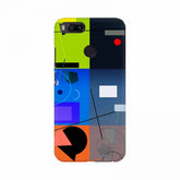 Colorful geometric symbol mobile case, high-quality, lightweight, fits all phone models, scratch protection