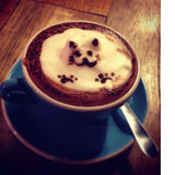 Creamy cat cup mobile case cover - 100% new, lightweight, high-quality phone protection with shaped holes for easy access