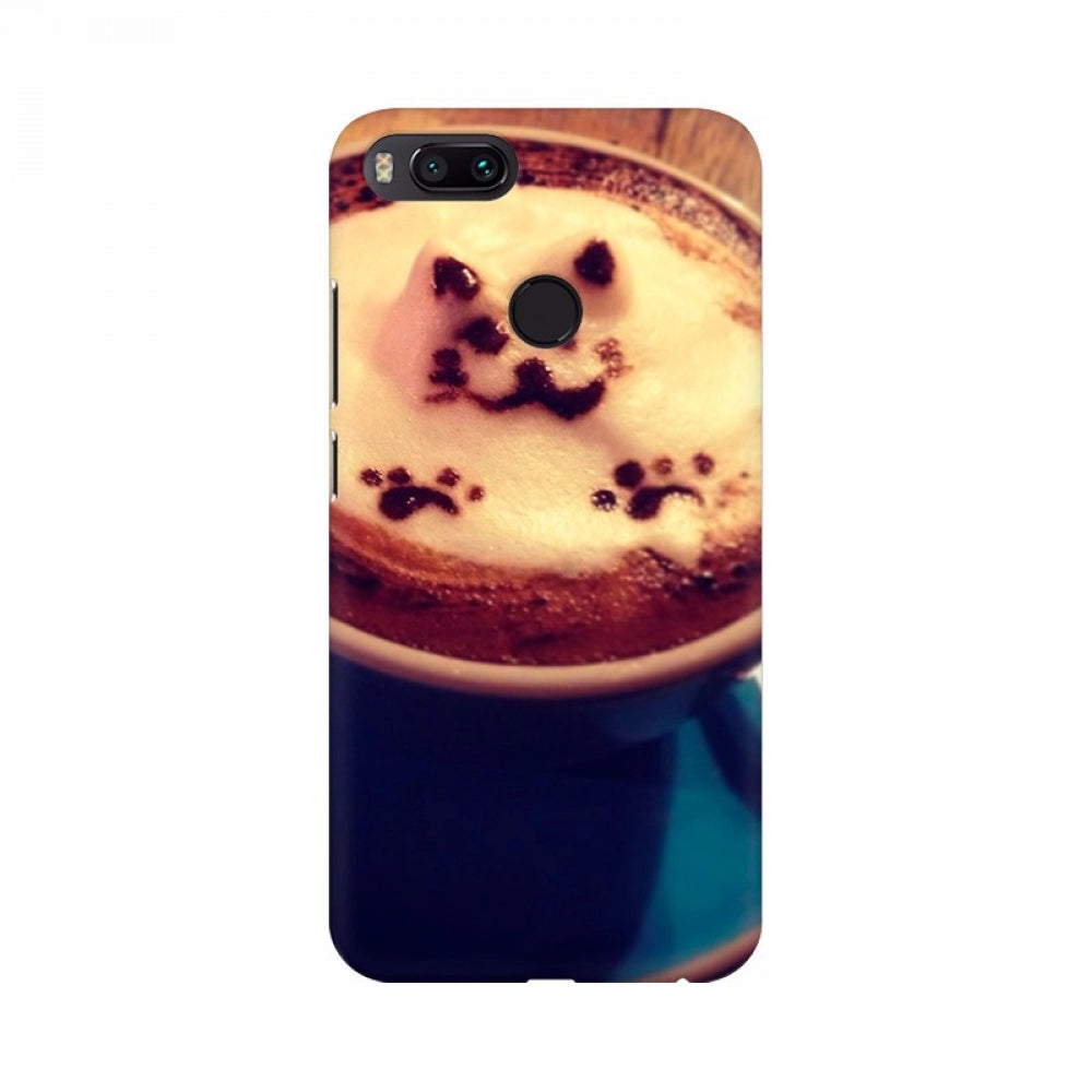 Creamy cat cup mobile case cover - 100% new, lightweight, high-quality phone protector for all models, perfectly shaped holes for access