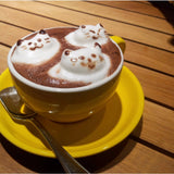 Creamy cat design coffee mobile case, lightweight, protects from scratches and bumps