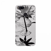 Black and White Lotus Patterned Mobile Case Cover - 100% new, lightweight, and protective for all phones