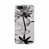 Black and White Lotus Patterned Mobile Case Cover - 100% new, lightweight, and protective for all phones