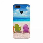Empty Ocean and Colorful Chairs Mobile Case Cover - 100% new, lightweight, high-quality case for all phone models, protecting from scratches & chips. Perfect camera and button access with shaped holes