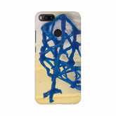 Blue color spider net mobile case cover - 100% new, lightweight, protective accessory for all phones with perfectly shaped holes for buttons and camera