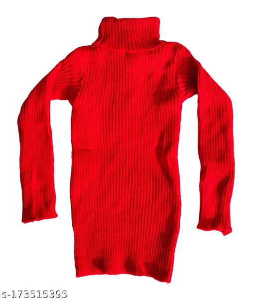 Woolen Boys & Girls high neck winter sweaters for infants and toddlers - self-design, 2-pack