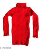 Woolen Boys & Girls high neck winter sweaters for infants and toddlers - self-design, 2-pack