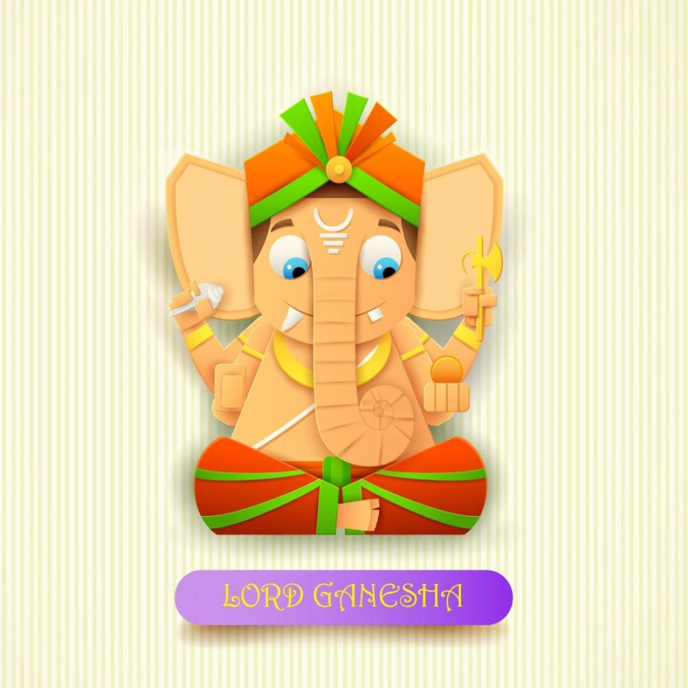 Lord Ganesh digital painting mobile case cover - 100% new, lightweight, fits all models, protects phone from scratches and bumps