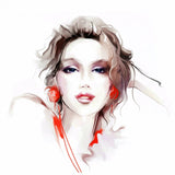 Lightweight Portrait Girl Image Mobile case cover for all phone models, offers scratch protection with perfectly shaped holes for easy access