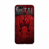 Metal red skull mobile case cover - 100% brand new, high-quality, lightweight protection for all phones with access to buttons, lens, and camera
