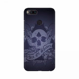 Dark skull and floral mobile case cover - high-quality, lightweight, fits all phones for scratch protection