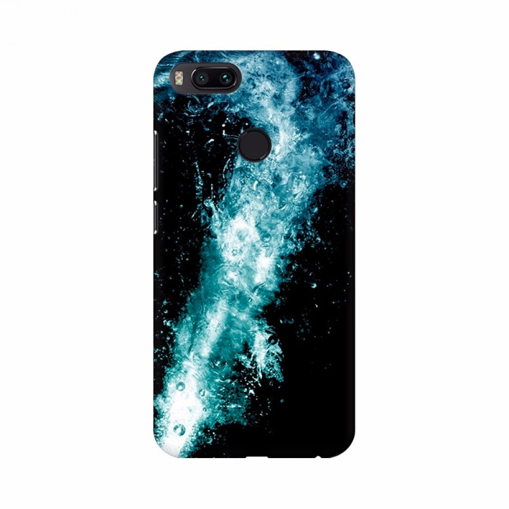 Blue Undersea water erosion mobile case, high-quality, fits all phone models, scratch and bump protection