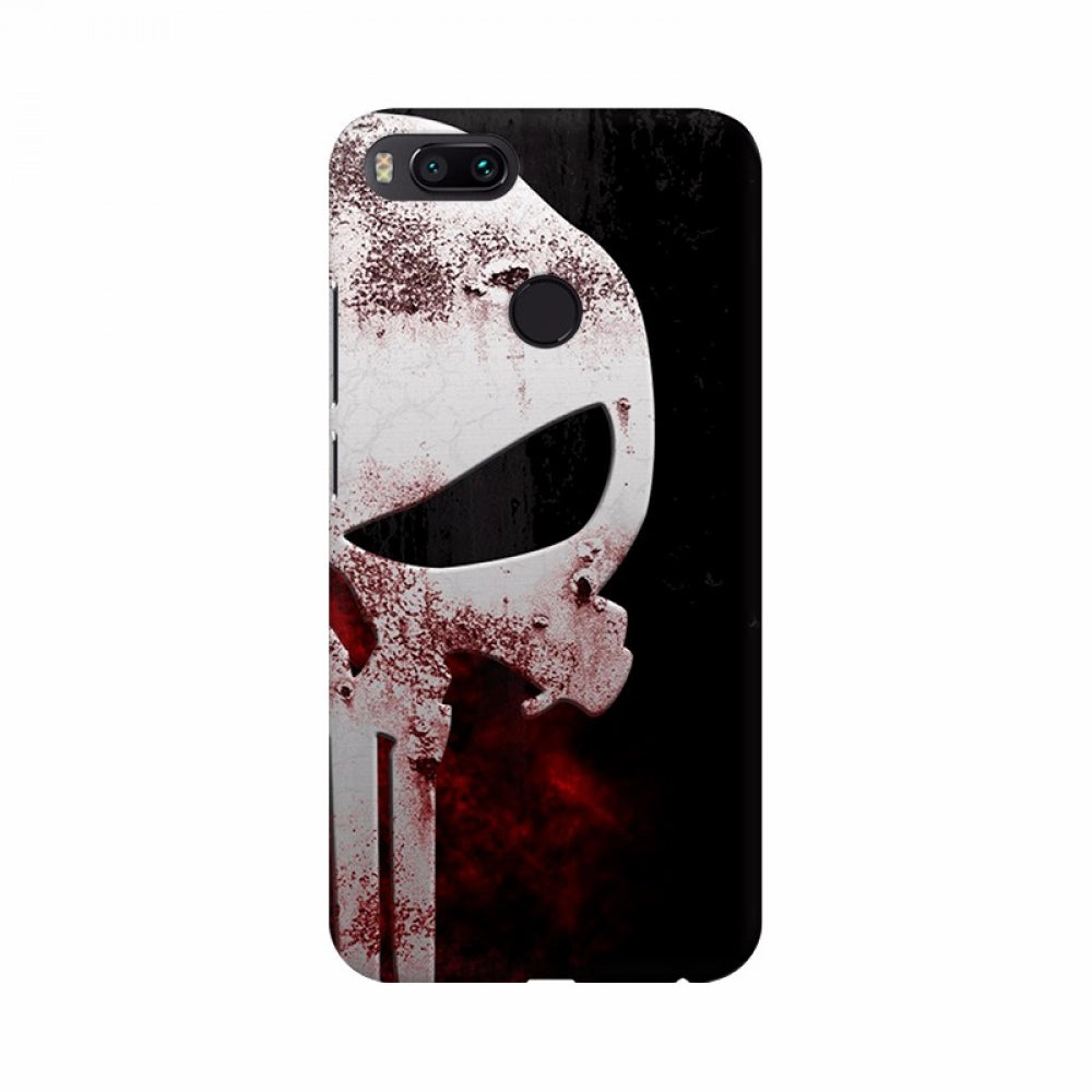 Damaged skull mobile case, high-quality, universal fit, shockproof protection with precise cutouts