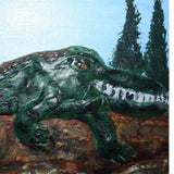 High-quality crocodile painting mobile case cover, lightweight and scratch resistant for all phone models