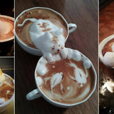 Coffee Cup with Cat and Fish Mobile Case Cover - 100% new high-quality case for all phone models, protects from scratches & chips, fish & cat design on display