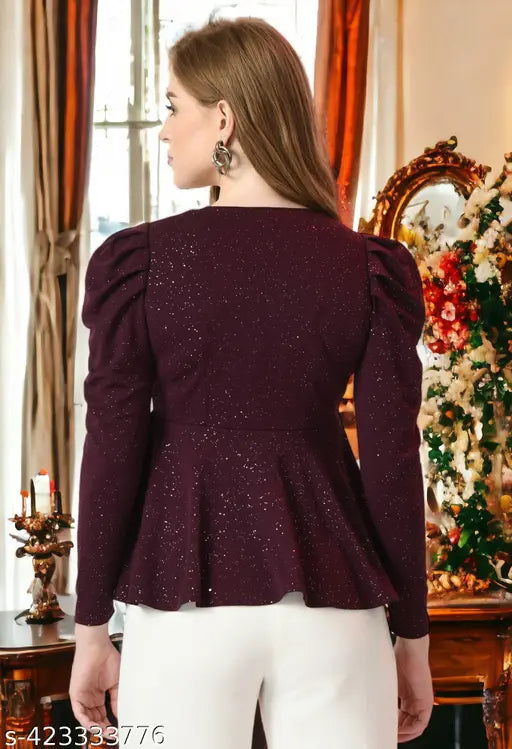 Cotton blend solid-color tunics for women, modern urban style - S, M, L, XL sizes