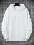 Fleece hoodie for kids, solid color in multiple sizes (S-XL), India origin