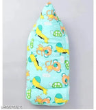 Green cotton new born baby sleeping bag by Online Traders, 0-9 months age group with long sleeves
