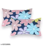 Super Soft Glace Cotton Elastic Fitted Double Bed Sheet with 2 Pillow Covers - 72x78x8 Inches, Multi-colored, botanical pattern, lightweight, easy to wash, ideal for adults and mild winter