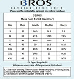 Blue cotton blend polo neck short sleeve mens t-shirt by 3BROS, stylish, fashionable, comfortable, trendy graphic design, sustainable, eco-friendly apparel