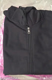 XXL fleece printed plus size zip hoodie for women, warm and stylish