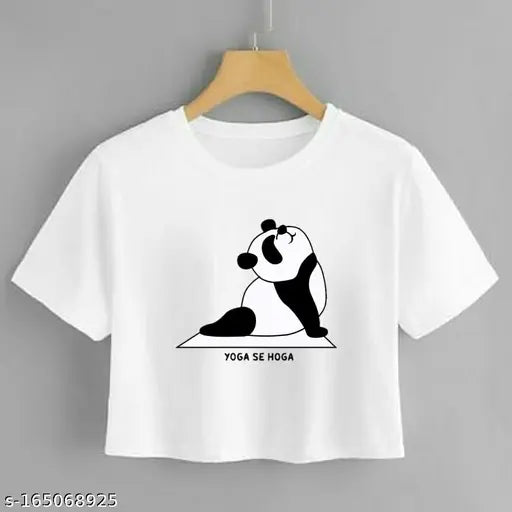 Cotton blend printed net tunics for women - elegant, short-sleeved tops from India